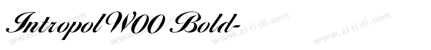IntropolW00 Bold字体转换